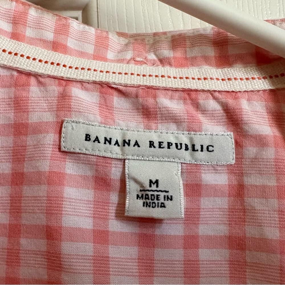 BANANA REPUBLIC Gingham Lightweight Shirt - Picture 3 of 15